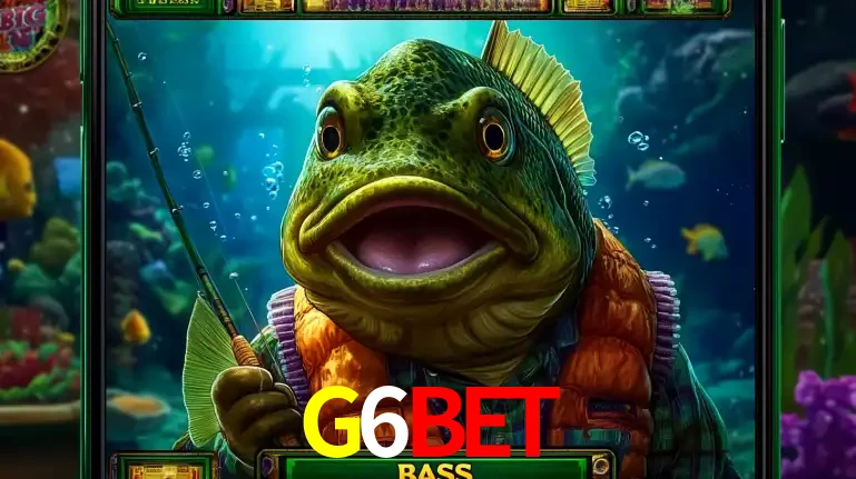 Personagem de peixe pescador do popular jogo de slot com tema de pescaria, uma das emocionantes opções de caça-níqueis para jogar e ganhar no cassino G6BET.